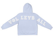 Volleyball Vibes Hoodie - Iced Blue - Free Priority Shipping for Christmas Delivery
