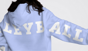 Volleyball Vibes Hoodie - Iced Blue - Free Priority Shipping for Christmas Delivery
